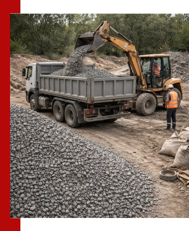 Доставка гравийного щебня в Оренбурге оптом и в розницу