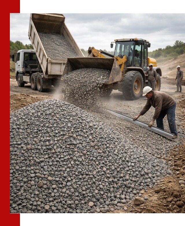 Гравийный щебень фракция 5-20 с доставкой в Оренбурге