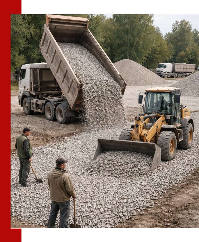 Купить гравийный щебень фракция 20-40 в Оренбурге с доставкой