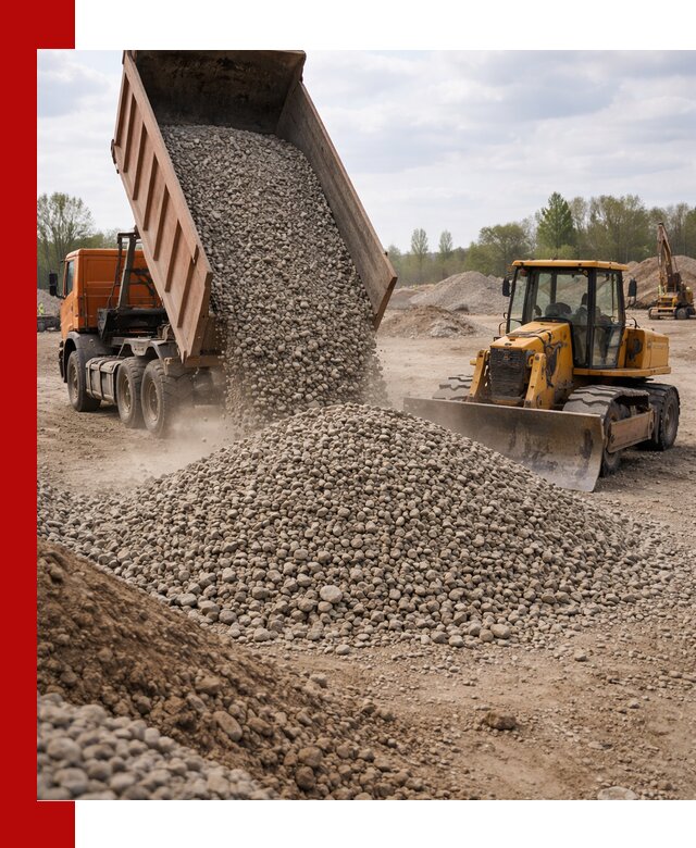 Доставка гравийного щебня фракции 40-70 в Оренбурге