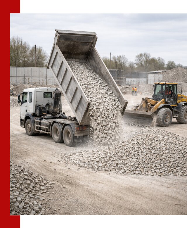 Доставка и продажа известнякового щебня в Оренбурге