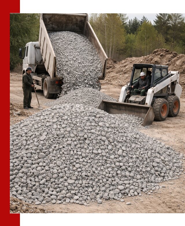 Доставка доломитового щебня в Оренбурге напрямую от карьера