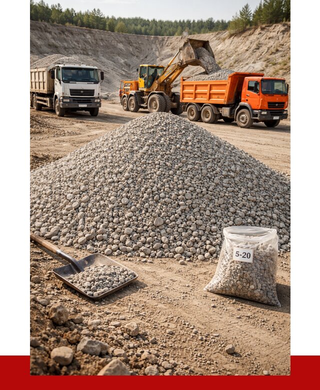 Доломитовый щебень фр. 5-20 в Оренбурге от 4271 р. | ПРОНЕРУДРнб