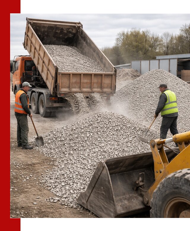 Доломитовый щебень фракции 5-20 с доставкой в Оренбурге