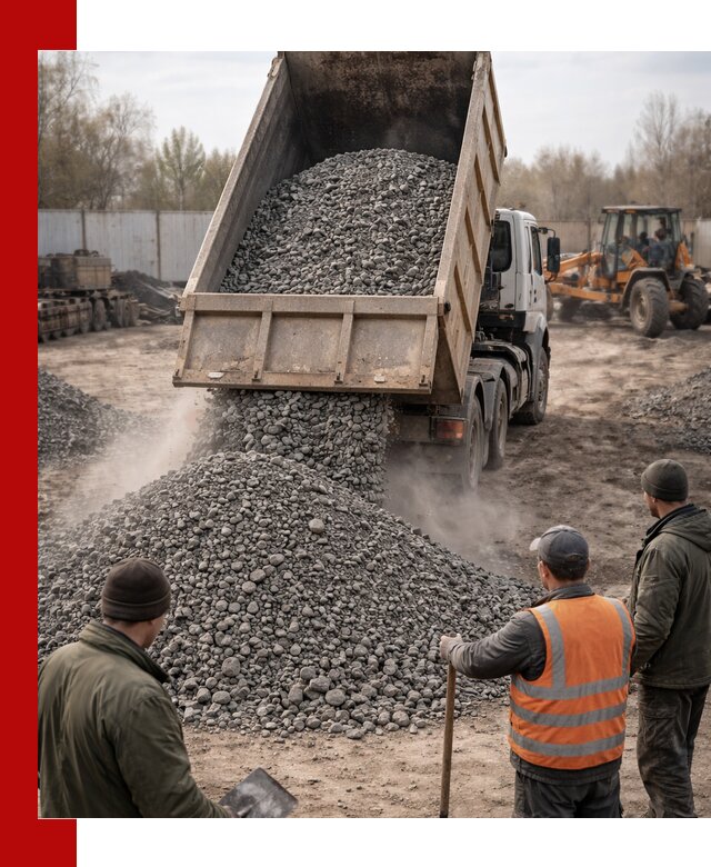 Доставка шлакового щебня в удобные сроки по выгодной цене в Оренбурге