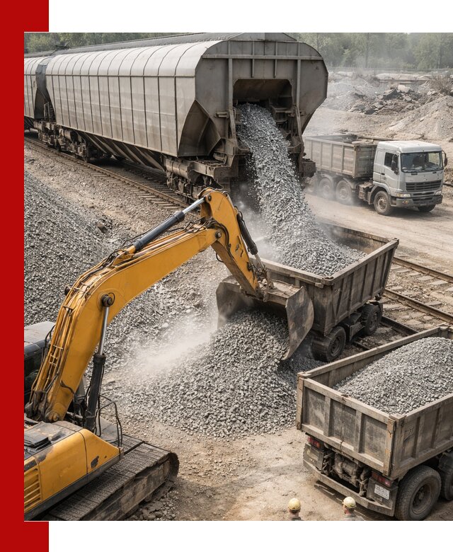 Доставка железнодорожного щебня в Оренбурге крупными партиями быстрого отгруза