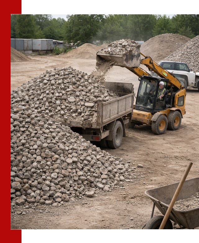 Доставка вторичного щебня в Оренбурге для строительных работ