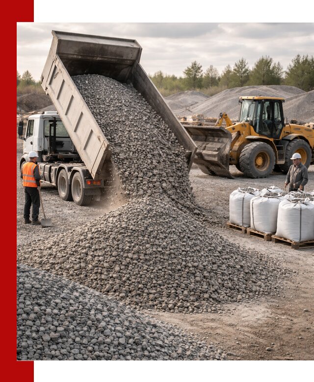 Бетонный щебень фракция 5–20 с доставкой в Оренбурге