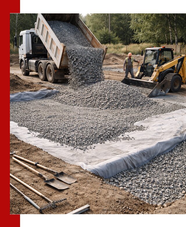 Щебень для фундамента с доставкой в Оренбурге