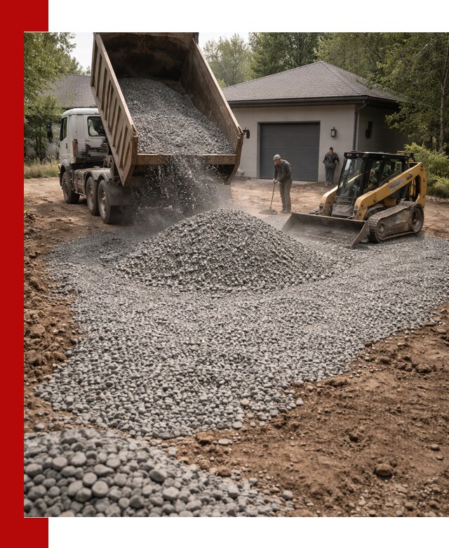 Щебень для парковки в Оренбурге: доставка и укладка качественного материала