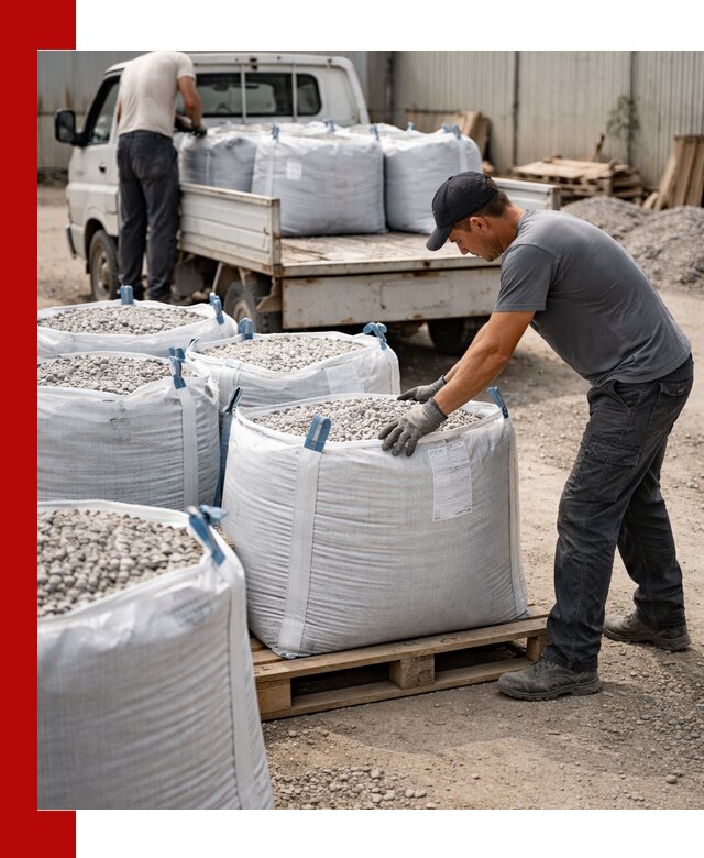Доставка щебня в мешках по выгодным ценам в Оренбурге