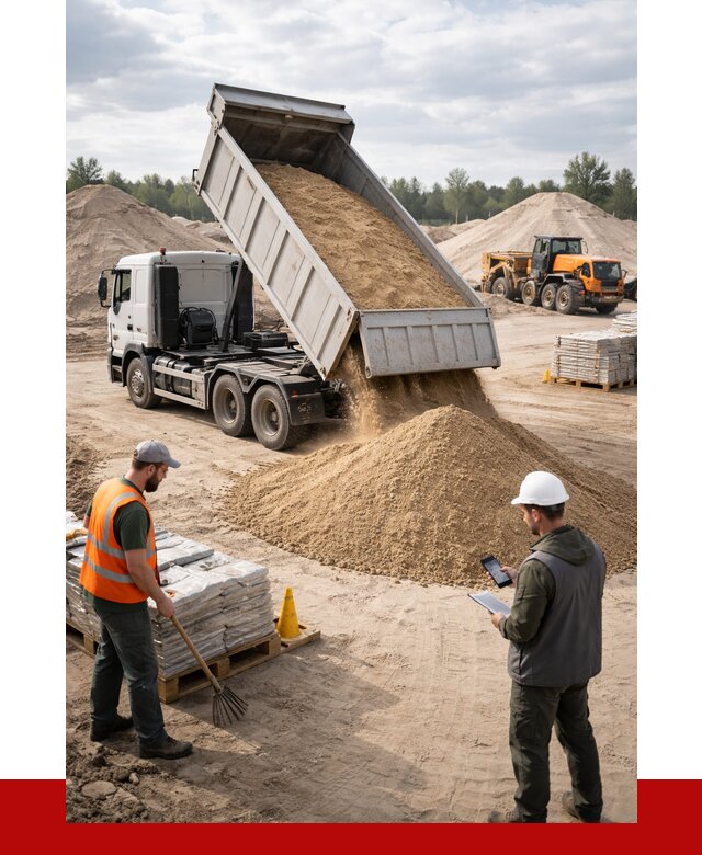 Карьерный песок с доставкой в Оренбурге от 3661 р. ПРОНЕРУДРнб