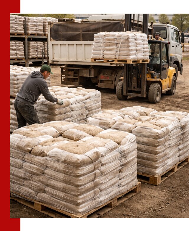 Карьерный песок в мешках с доставкой в Оренбурге