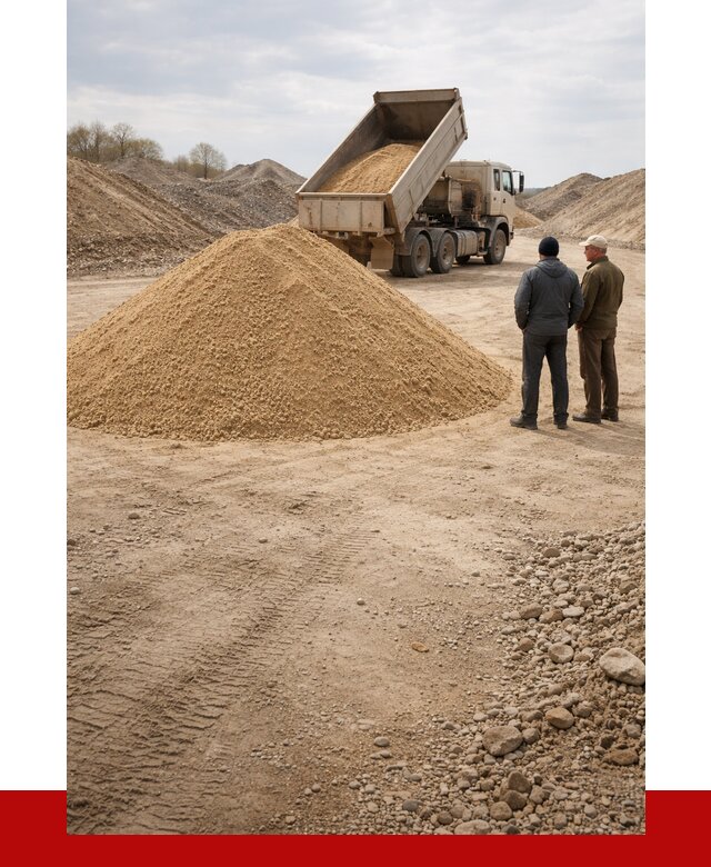 Карьерный песок крупнозернистый в Оренбурге от 8644 р | ПРОНЕРУДРнб