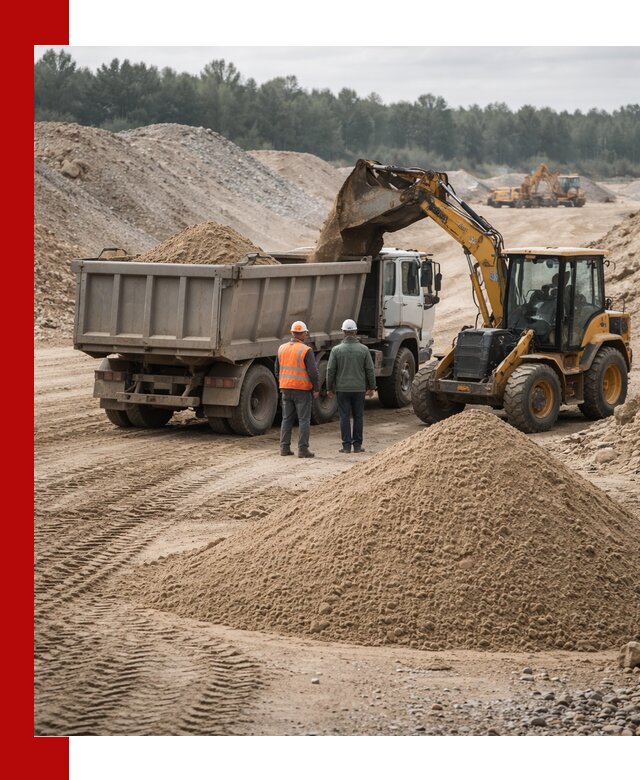 Карьерный среднезернистый песок с доставкой в Оренбурге