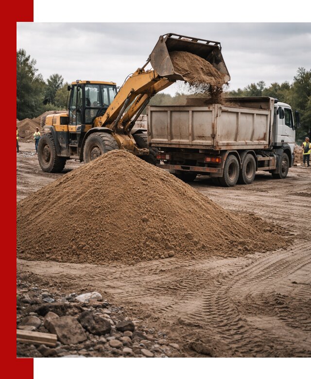 Доставка речного песка навалом в Оренбурге быстро и выгодно