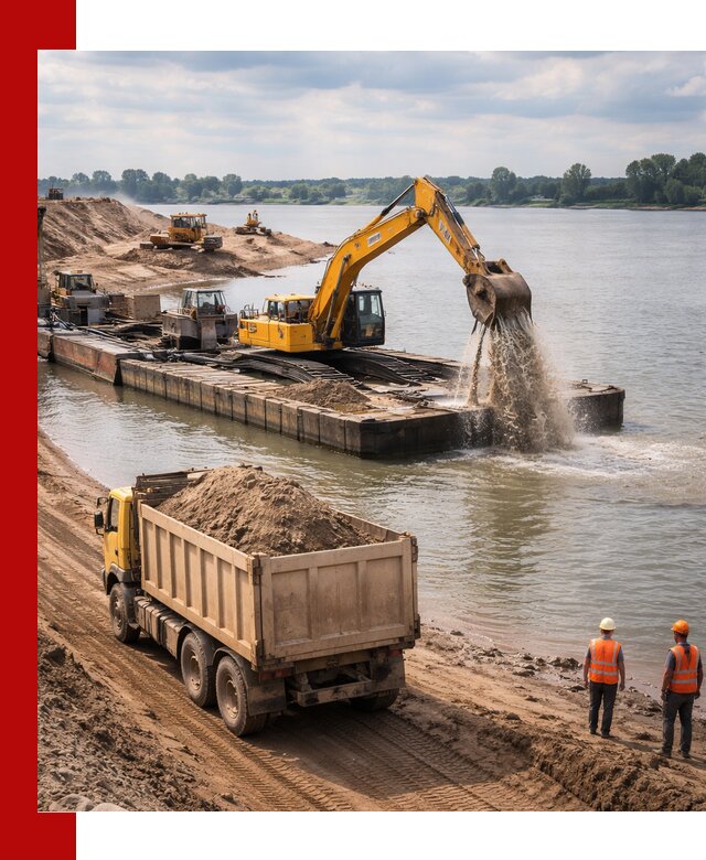 Намывной песок с доставкой в Оренбурге оптом и в розницу