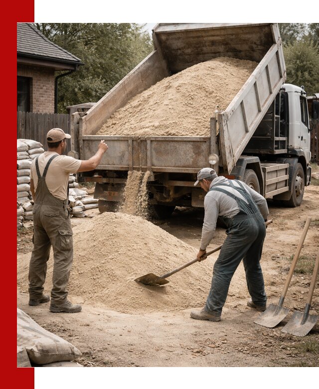 Песок для штукатурки с доставкой в Оренбурге качественный и чистый
