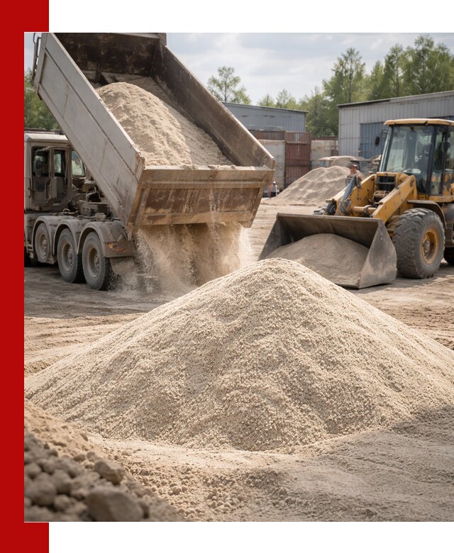 Кварцевый песок с доставкой в Оренбурге для строительных работ