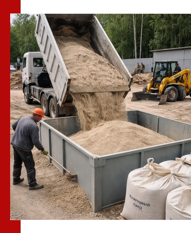 Кварцевый песок для фильтра в Оренбурге — доставка и качество