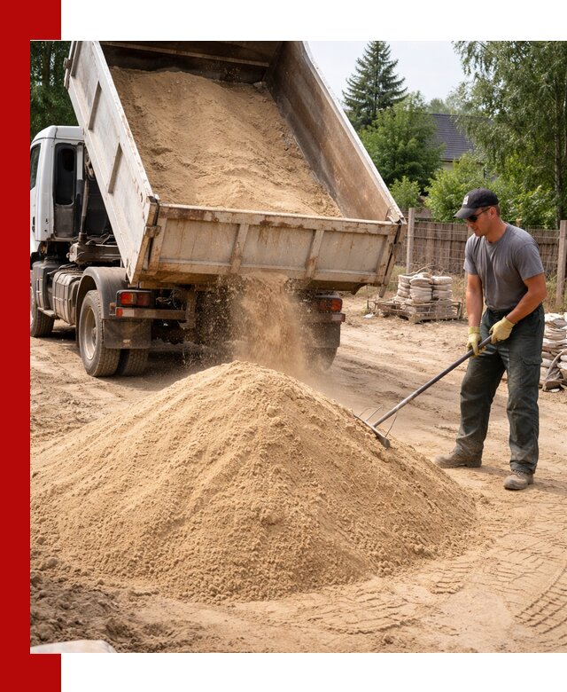 Доставка сухого песка самосвалами в Оренбурге