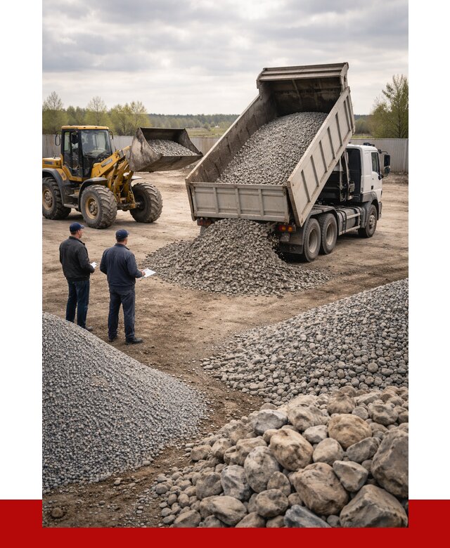 Гравий и камень с доставкой в Оренбурге от 4271 р. - ПРОНЕРУДРнб