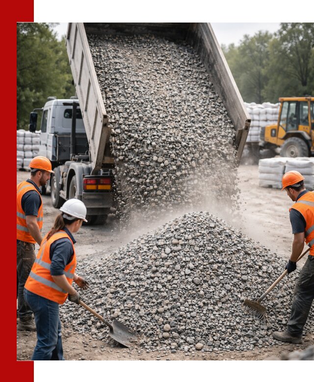 Доставка гравия и камня в Оренбурге оптом и в розницу