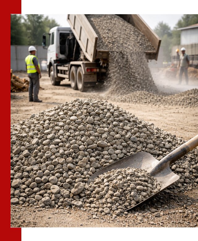 Доставка гравия фракции 20-40 в Оренбурге с самосвалами