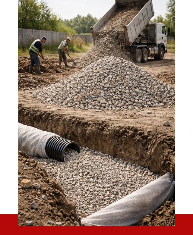 Гравий для дренажа в Оренбурге от 2237 р., доставка ПРОНЕРУДРнб