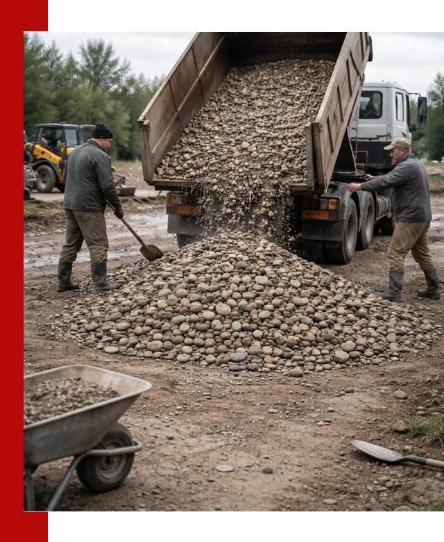 Доставка гальки речной оптом и в розницу в Оренбурге