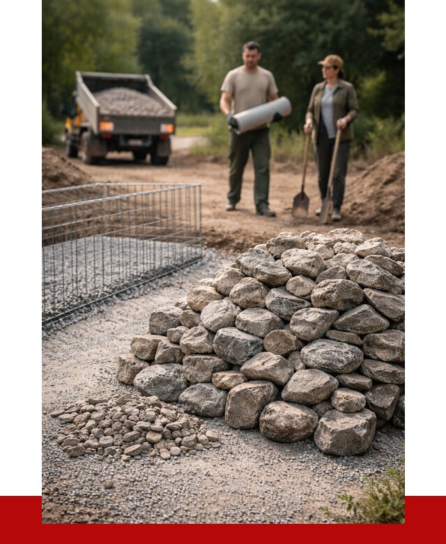 Камень для габионов фракция 100-200 в Оренбурге от 4881 р. | ПРОНЕРУДРнб