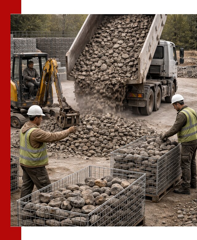 Камень для габионов фракция 100–201 в Оренбурге