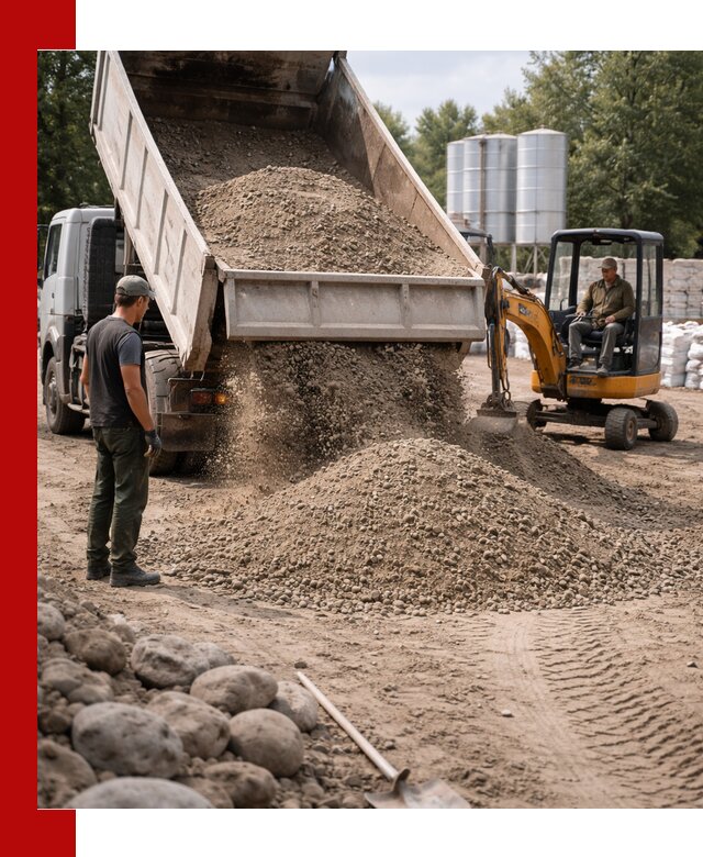 Доставка ПГС С3 в Оренбурге самосвалами и миксерами