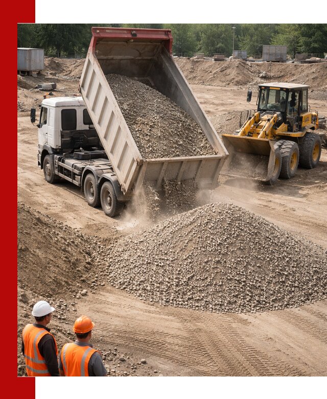 Щебень с песком (ЩГПС С2) с доставкой в Оренбурге