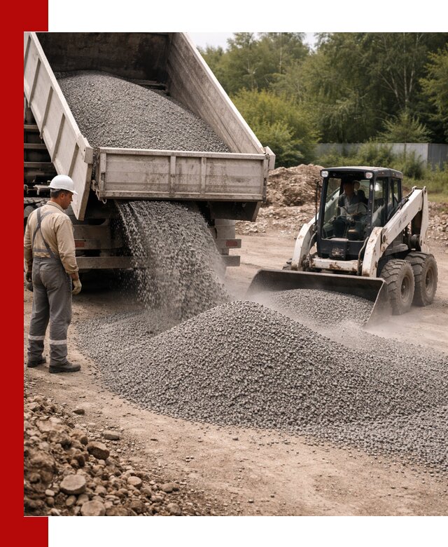 Доставка гравийного отсева 0-5 в Оренбурге оптом и в розницу