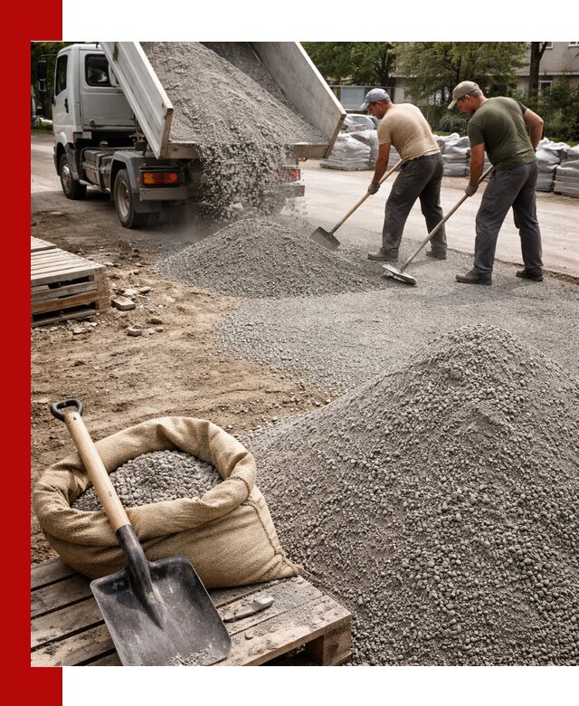 Отсев для тротуарной плитки в Оренбурге — доставка и укладка