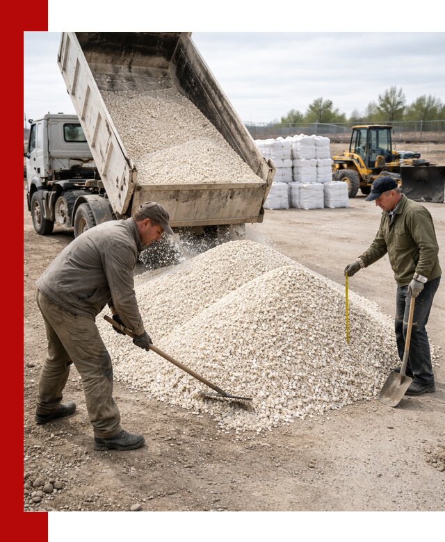 Мраморная крошка с доставкой и разгрузкой в Оренбурге