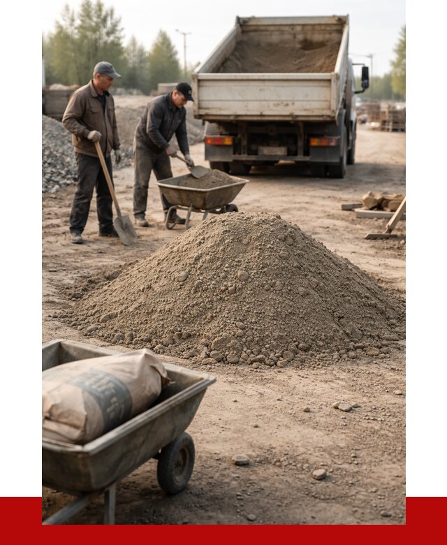 Цементно-песчаная смесь М150 в Оренбурге от 4779 р. | ПРОНЕРУДРнб