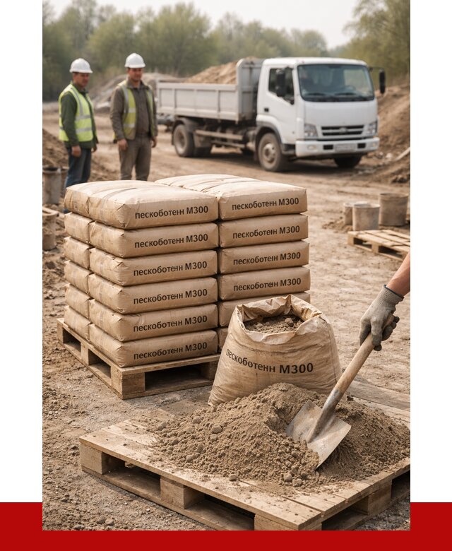 Пескобетон М300 в Оренбурге с доставкой от 4729 р. за куб | ПРОНЕРУДРнб