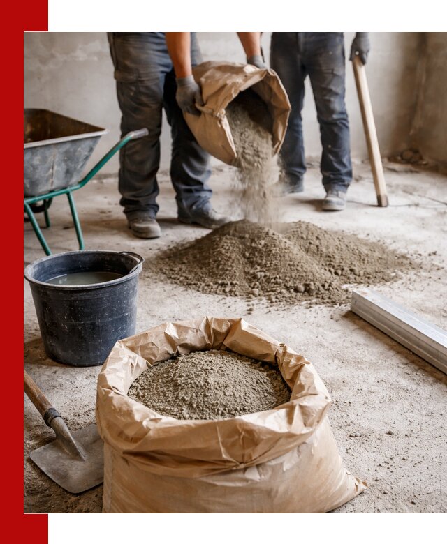 Доставка сухой смеси для стяжки в Оренбурге