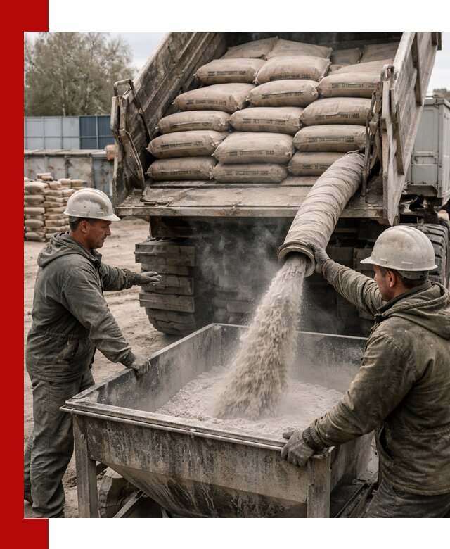 Доставка цемента М400 в Оренбурге оптом и в розницу