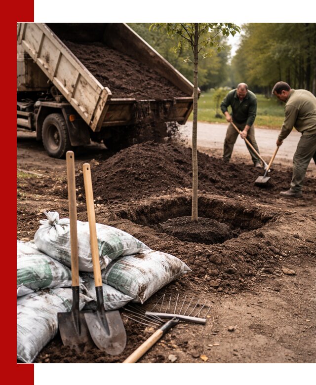 Грунт для посадки деревьев в Оренбурге — доставка и подготовка почвы