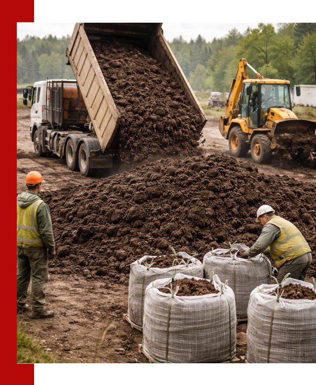 Доставка нейтрального торфа в Оренбурге оптом и в розницу