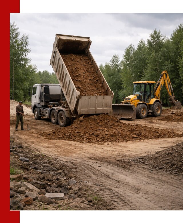 Доставка суглинка самосвалами в Оренбурге подсыпка и планировка