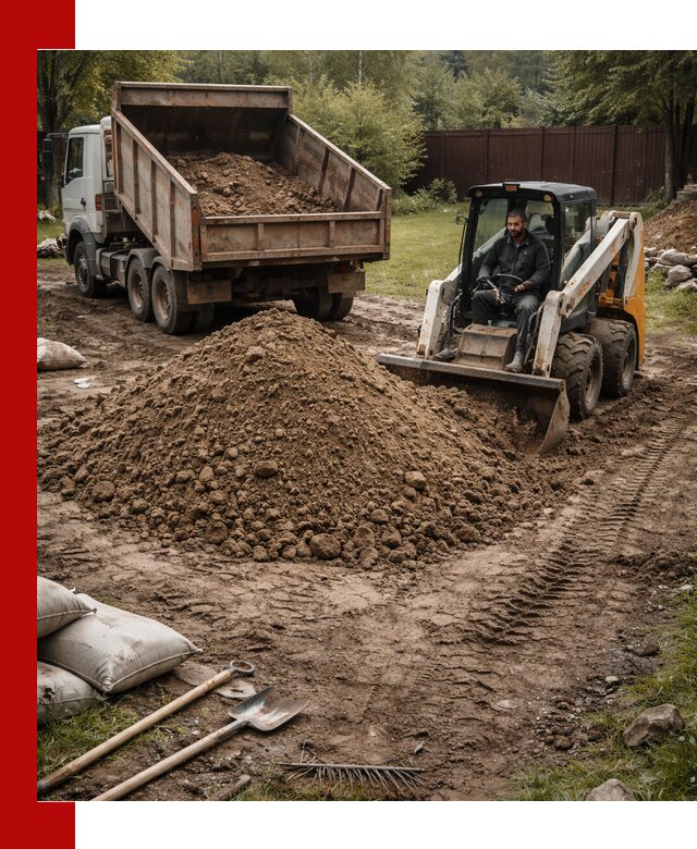 Суглинок для планировки участков в Оренбурге с доставкой и выгрузкой