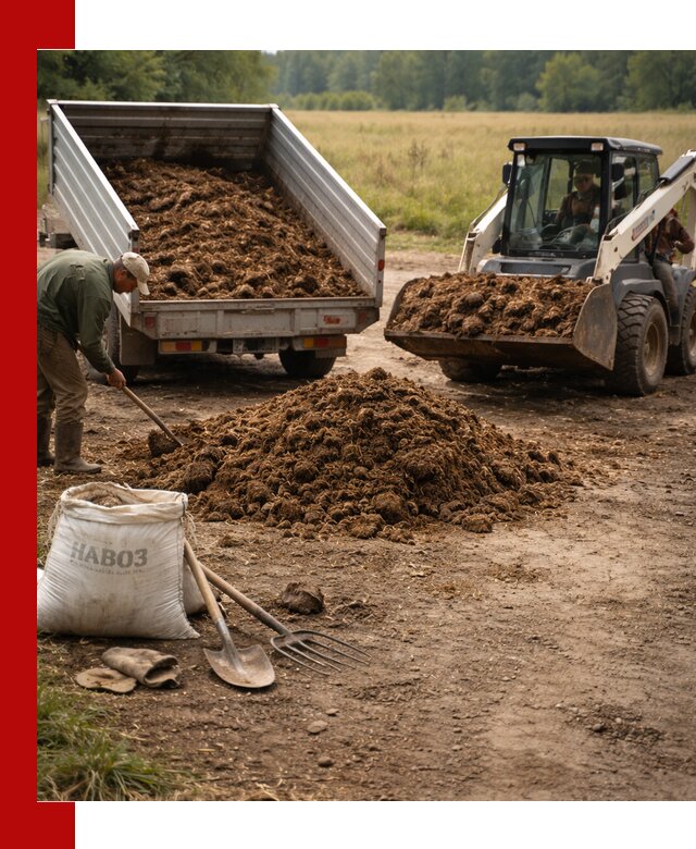 Доставка конского навоза в Оренбурге с разгрузкой и доставкой на объект