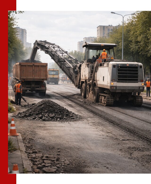 Фрезерованный асфальт в Оренбурге — удаление и вывоз старого покрытия