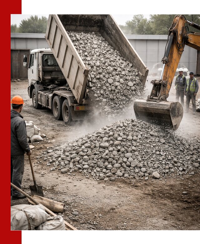 Доставка дробленого бетона в Оренбурге оптом и в розницу