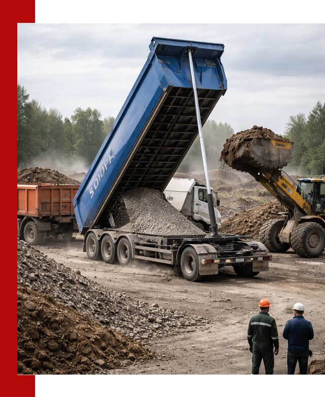 Аренда тонар 40 тонн в Оренбурге с доставкой материалов