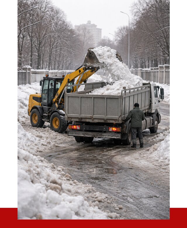 Вывоз снега с погрузкой в Оренбурге от 3559 р. ПРОНЕРУДРнб